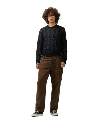 lost & found Stussy Stüssy Loose Knit Cross Cable Black