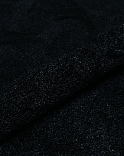 lost & found Stussy Stüssy Loose Knit Cross Cable Black