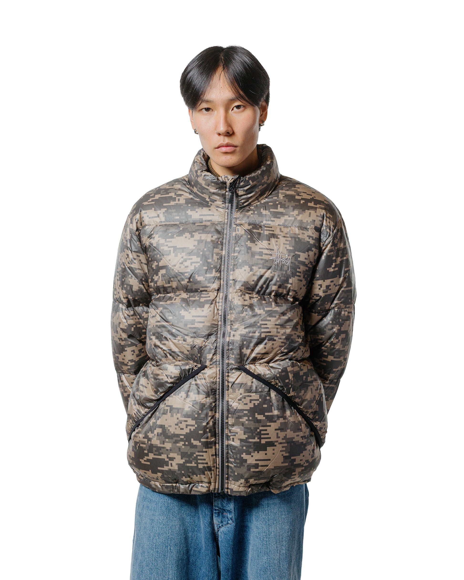 lost & found Stussy Stüssy Micro Ripstop Down Jacket Jet Digi Camo