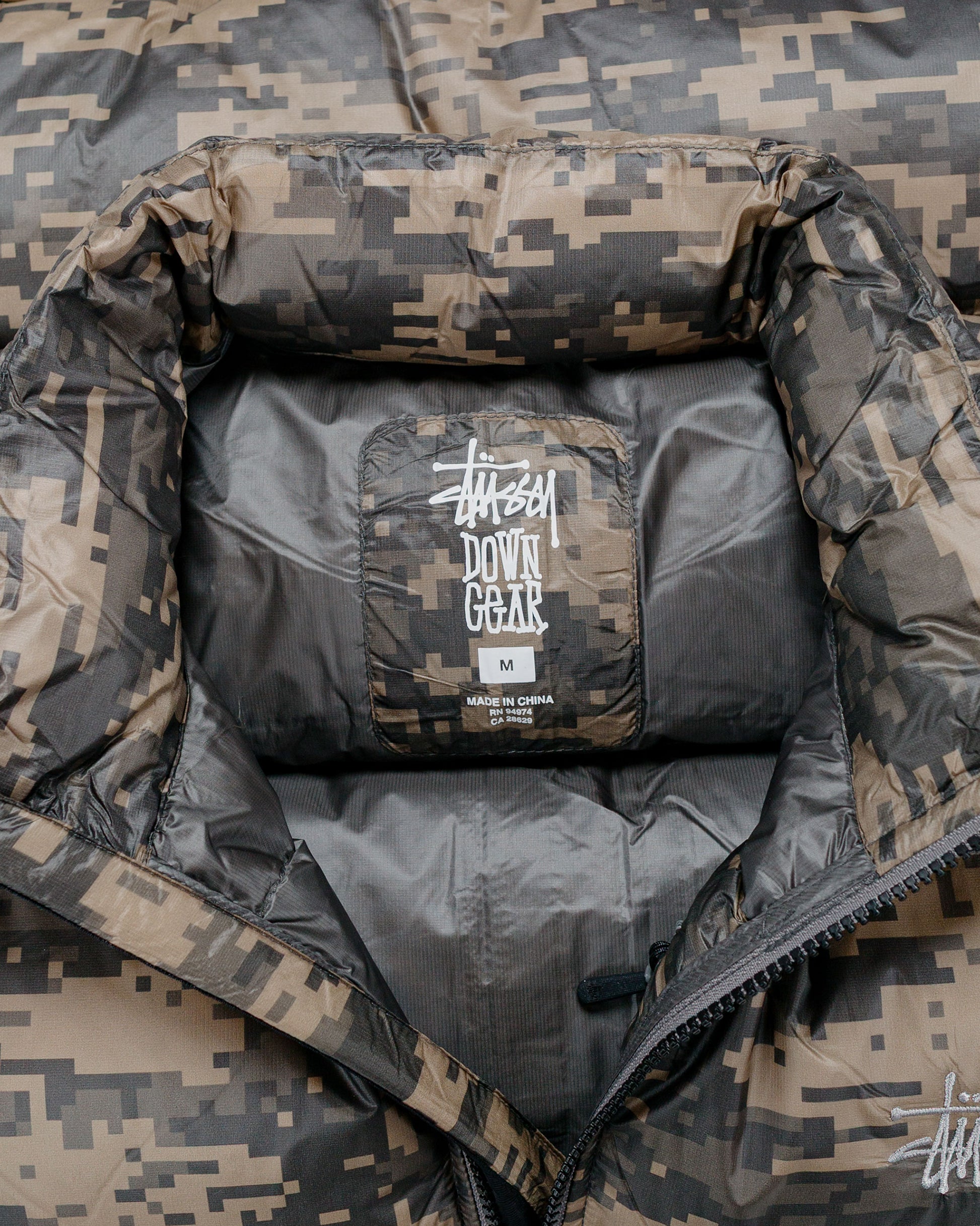 lost & found Stussy Stüssy Micro Ripstop Down Jacket Jet Digi Camo