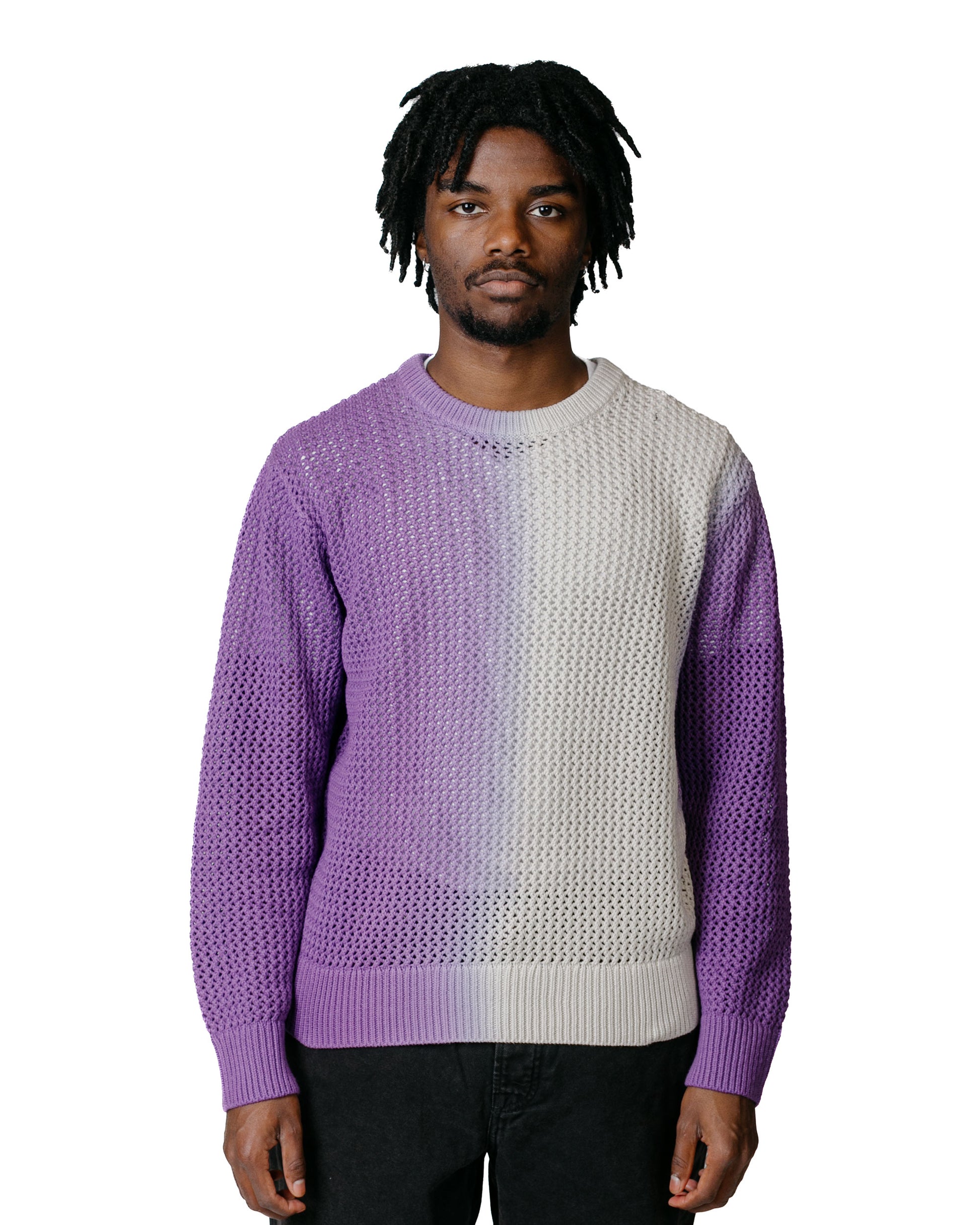 lost & found Stussy Stüssy Pigment Dyed Loose Gauge Sweater Purple