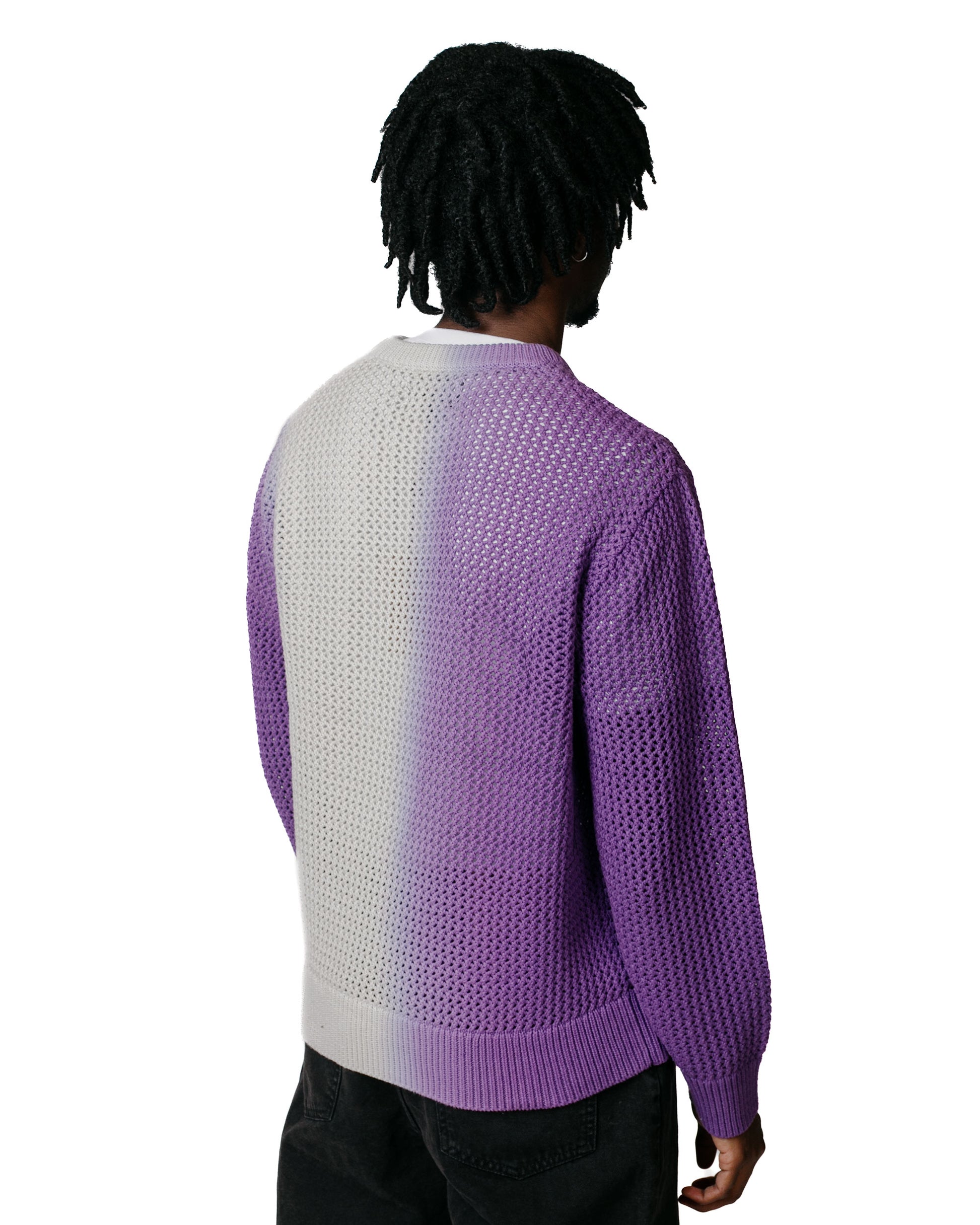 lost & found Stussy Stüssy Pigment Dyed Loose Gauge Sweater Purple