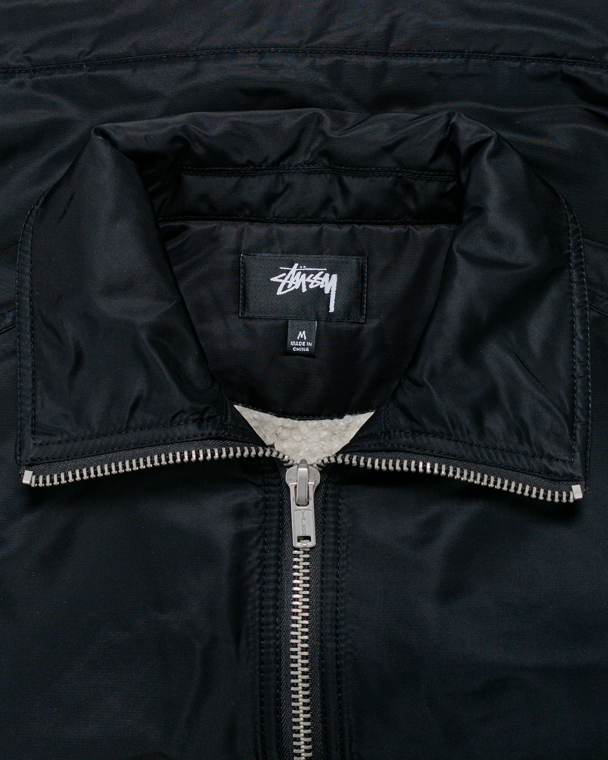 lost & found Stussy Stüssy Pile Lined Zip Jacket Black