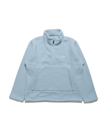 lost & found Stussy Stüssy Polar Fleece Half Zip Mock Neck Blue