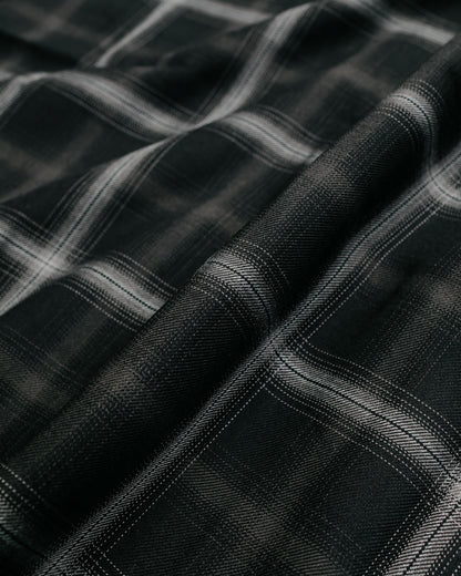 lost & found Stussy Stüssy Shadow Plaid Rayon Shirt Black