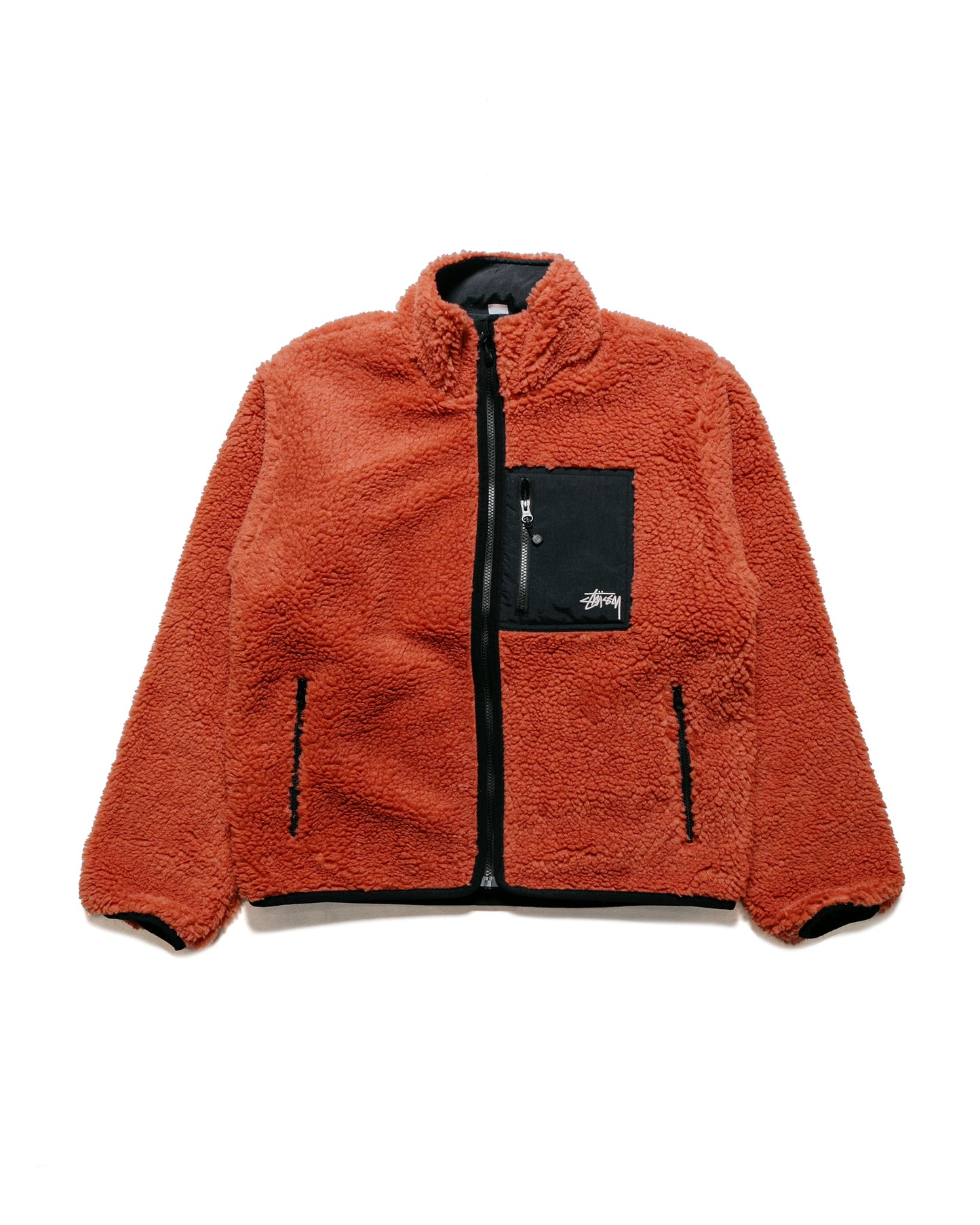 lost & found Stussy Stüssy Sherpa Reversible Jacket Terracotta