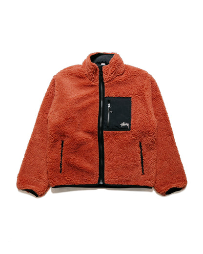 lost & found Stussy Stüssy Sherpa Reversible Jacket Terracotta