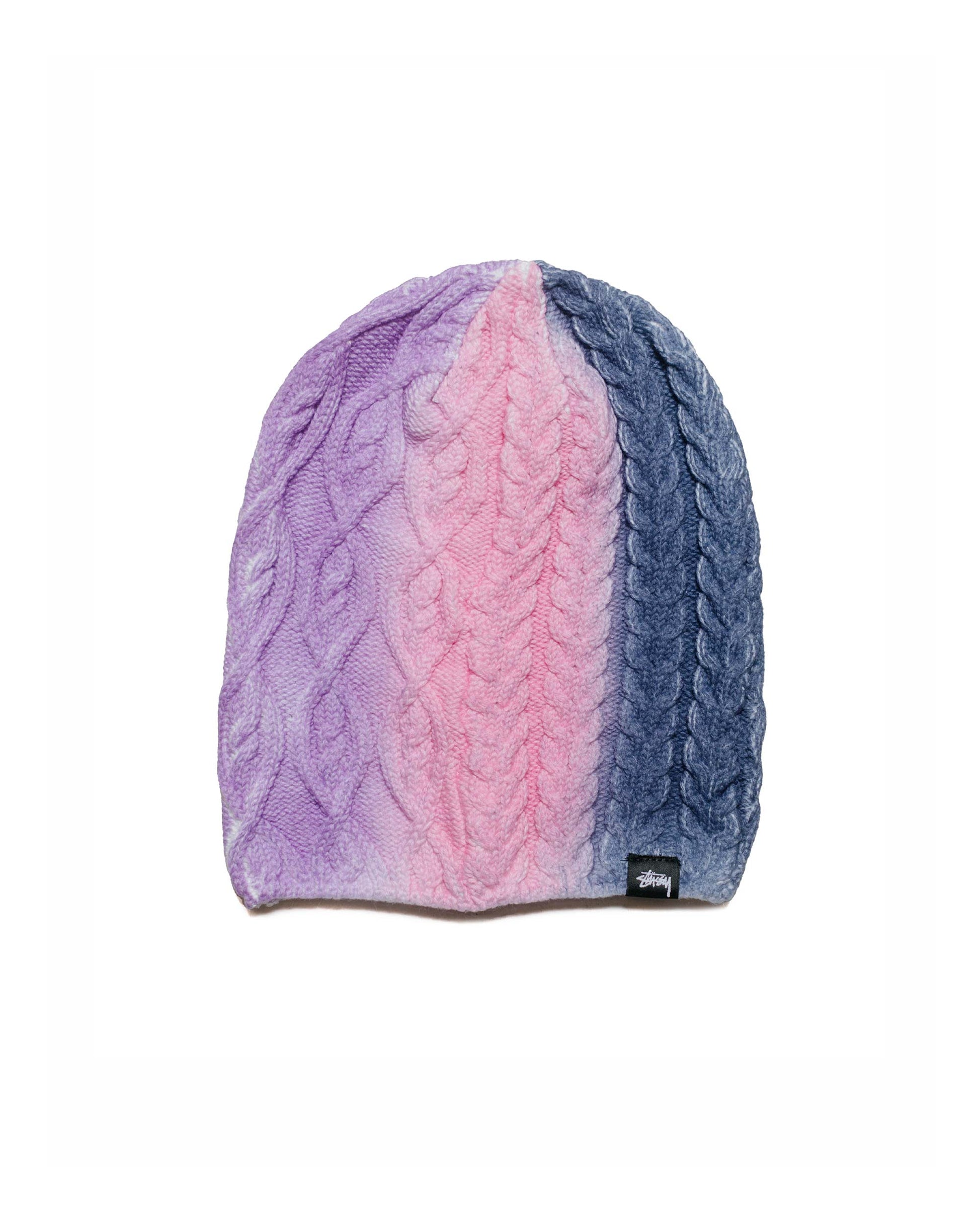 lost & found Stussy Stüssy Spray Multi Knit Beanie Purple Multi