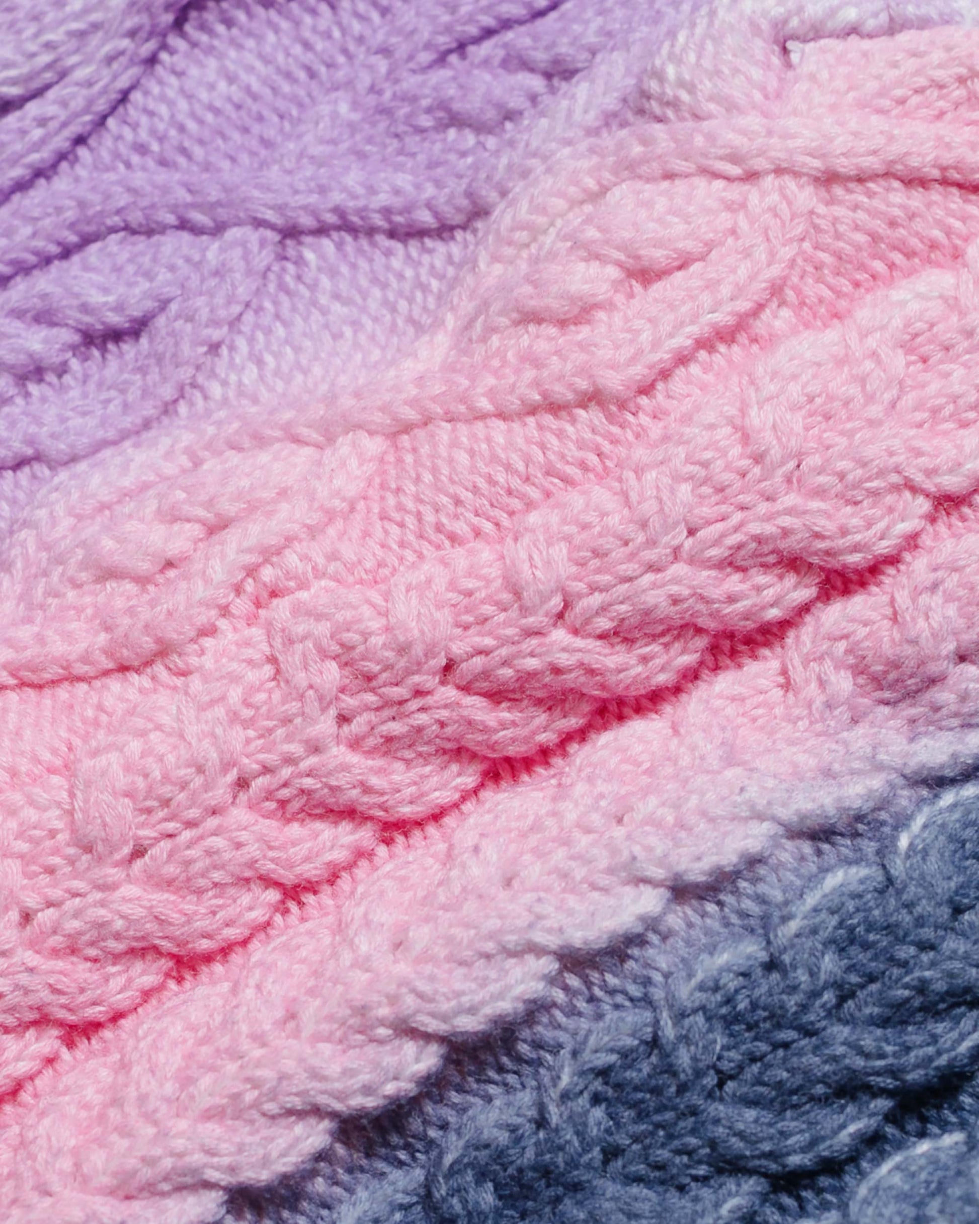 lost & found Stussy Stüssy Spray Multi Knit Beanie Purple Multi