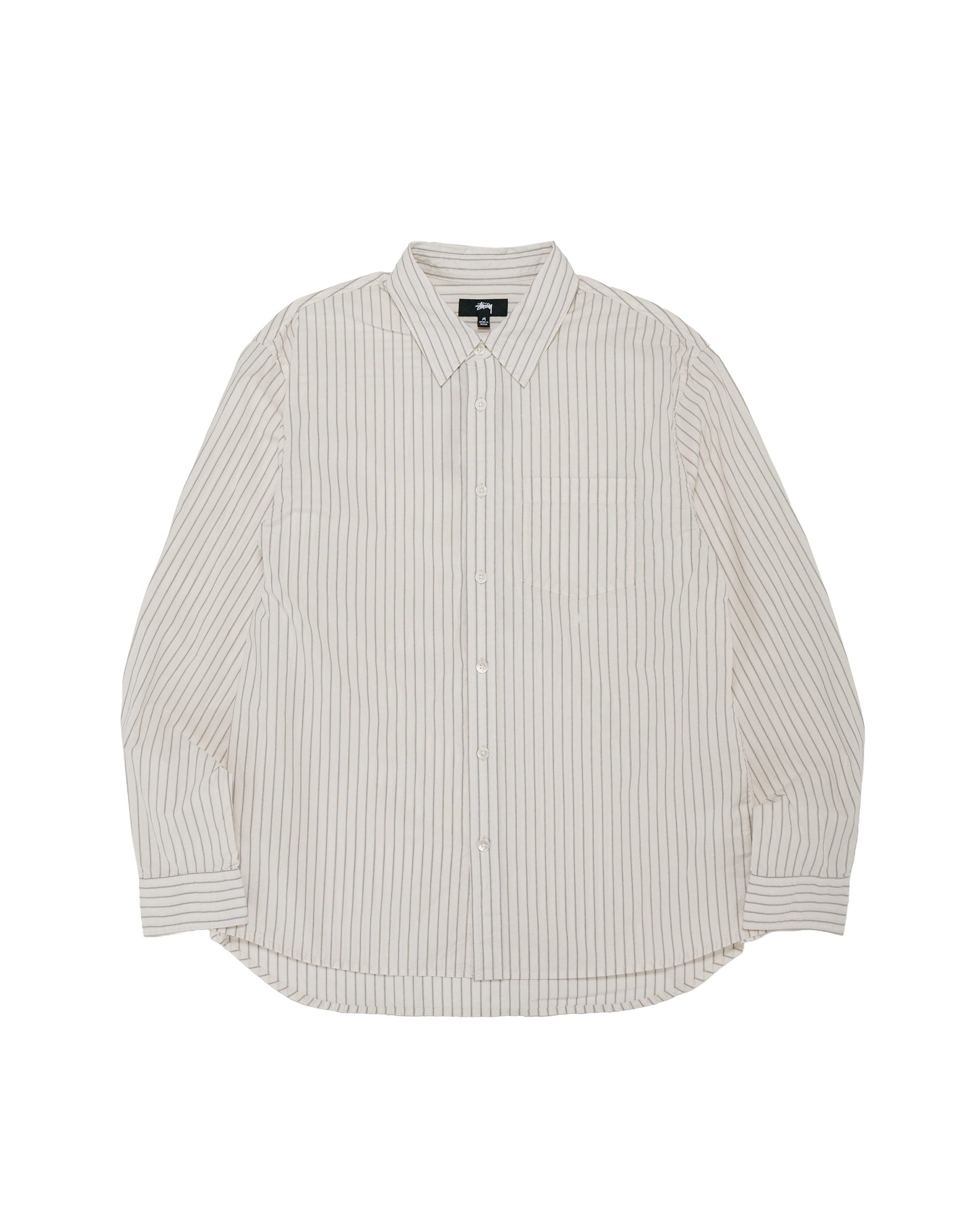 Stüssy Standard LS Shirt Natural Stripe
