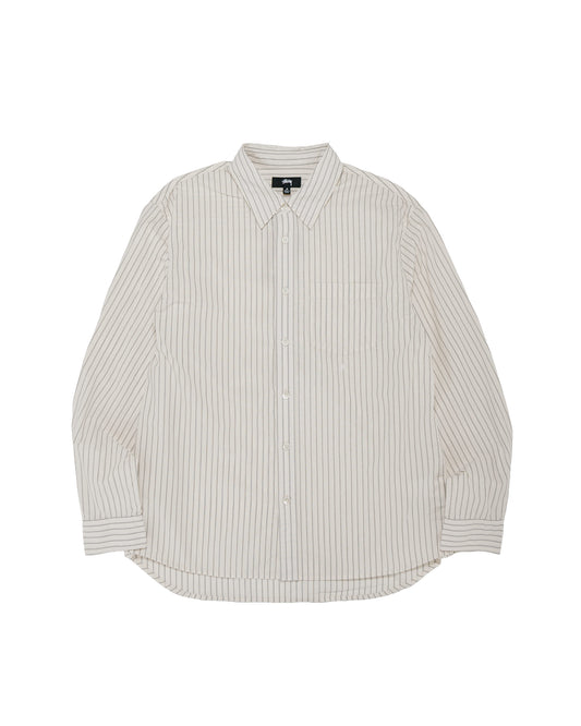 Stüssy Standard LS Shirt Natural Stripe