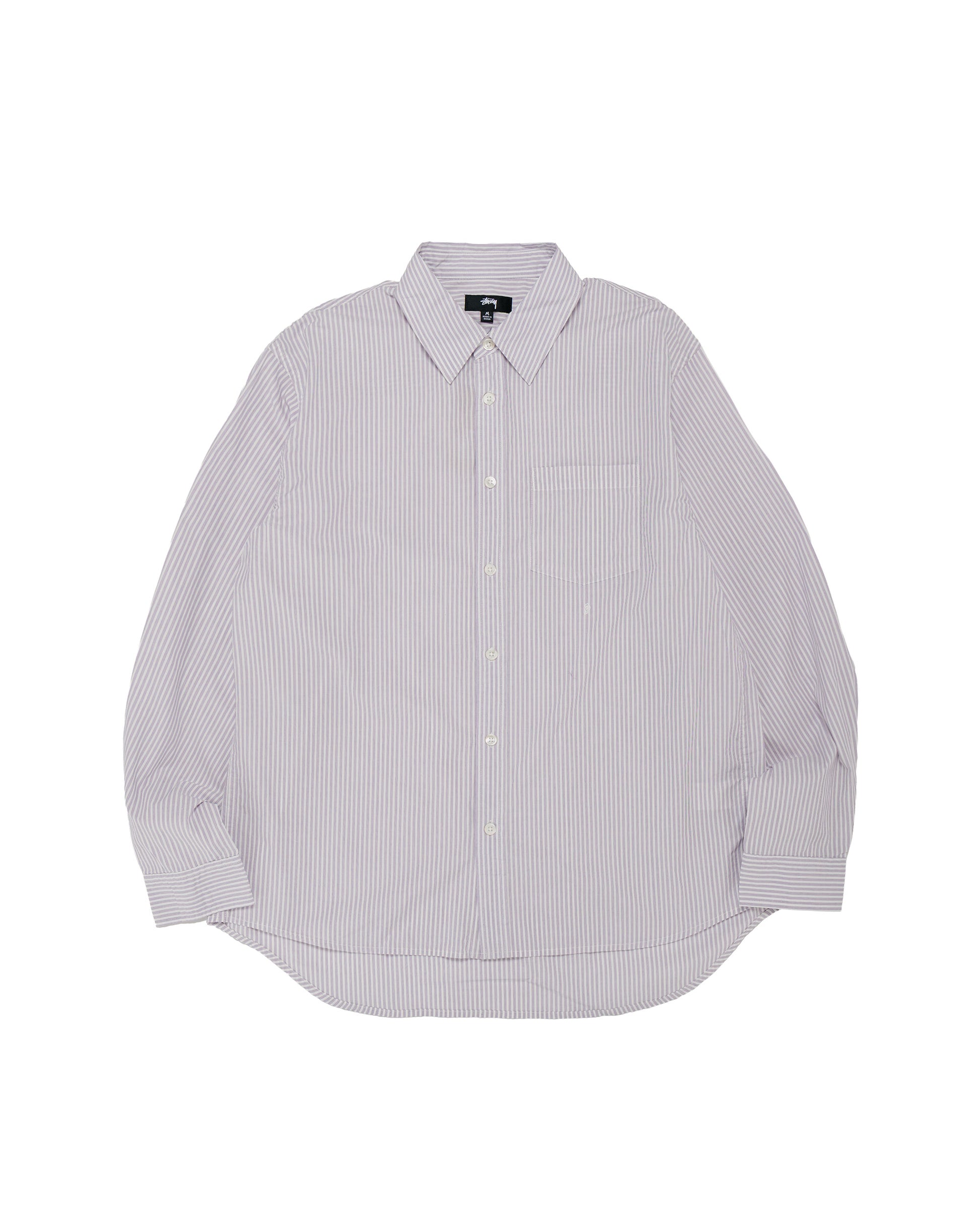 Stüssy Standard LS Shirt Purple Stripe
