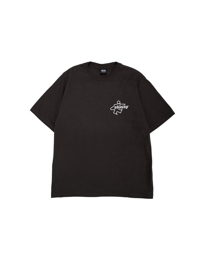 lost & found Stussy Stüssy Surf Size Pigment Dyed Tee Faded Black