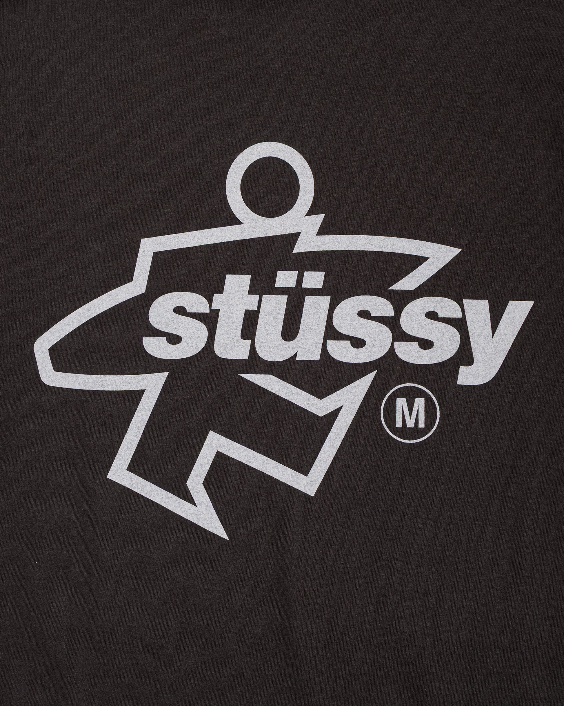lost & found Stussy Stüssy Surf Size Pigment Dyed Tee Faded Black