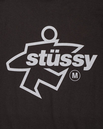lost & found Stussy Stüssy Surf Size Pigment Dyed Tee Faded Black