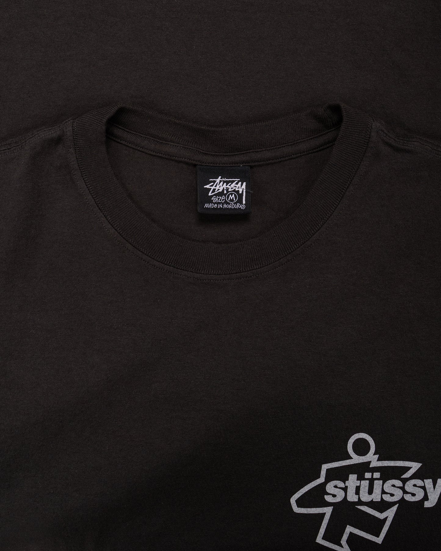 lost & found Stussy Stüssy Surf Size Pigment Dyed Tee Faded Black