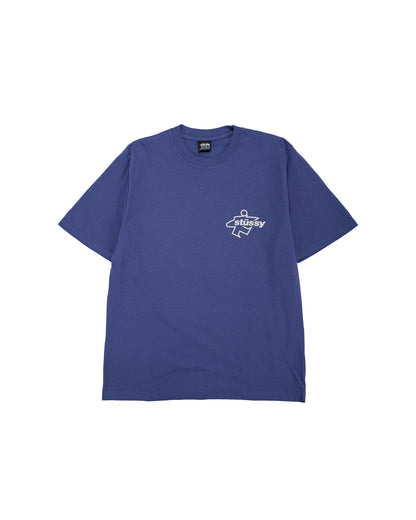 lost & found Stussy Stüssy Surf Size Pigment Dyed Tee Indigo