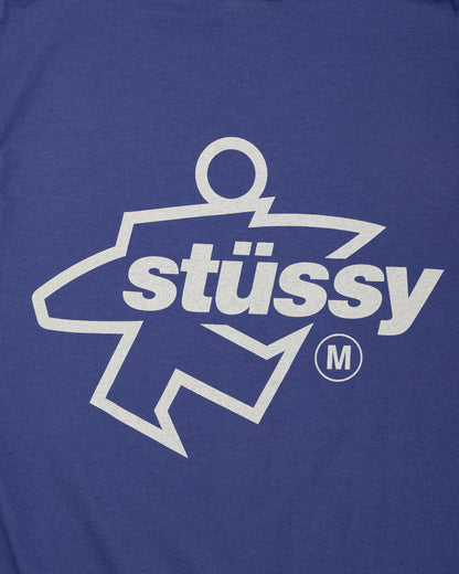 lost & found Stussy Stüssy Surf Size Pigment Dyed Tee Indigo