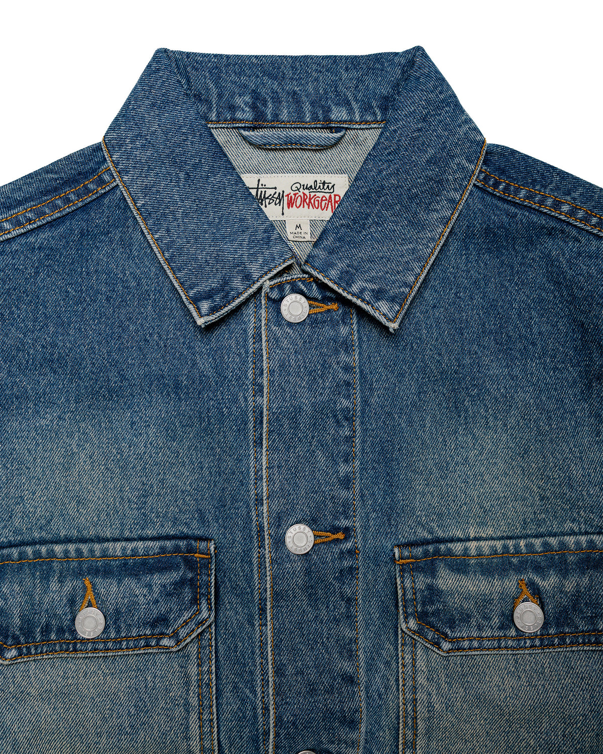 Stüssy Trucker Denim Dark Wash Indigo