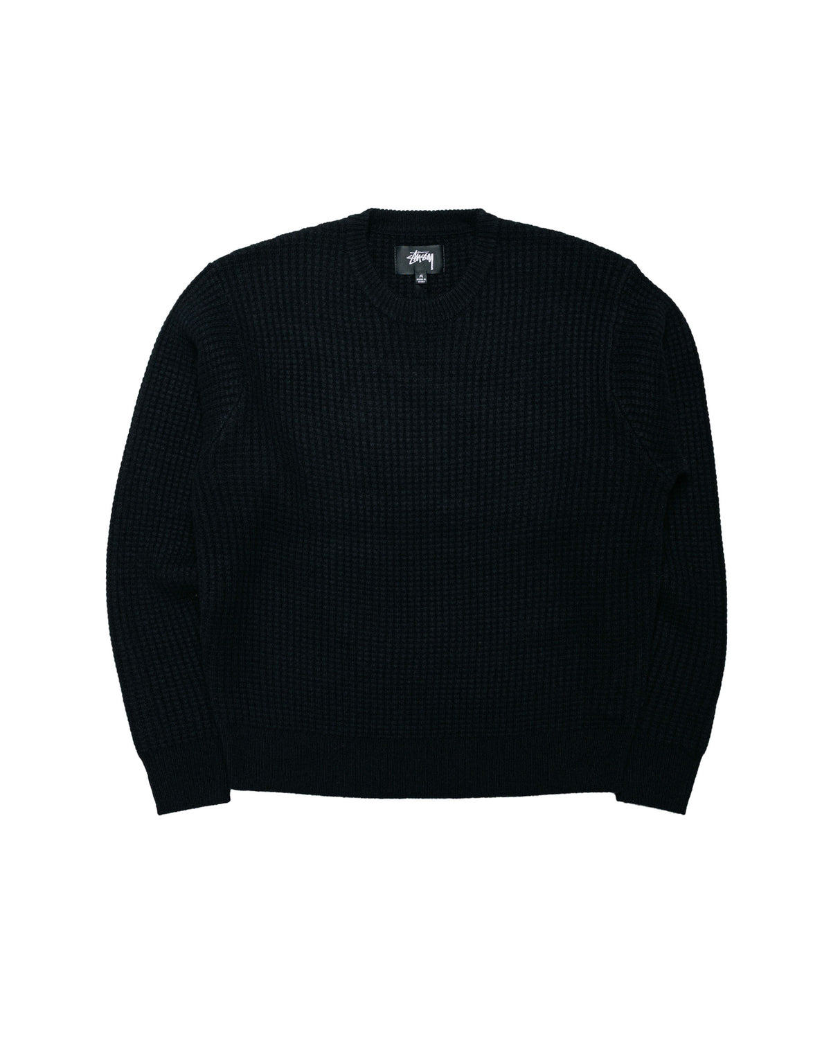 Stüssy Waffle Cashmere Sweater Black