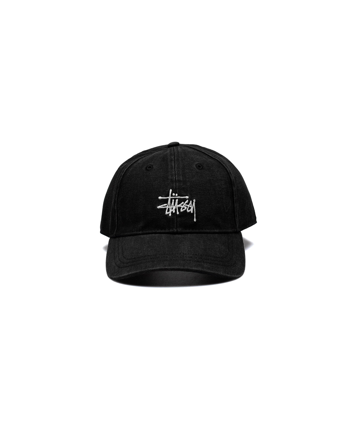 Stüssy Washed Basic Stüssy Cap Black