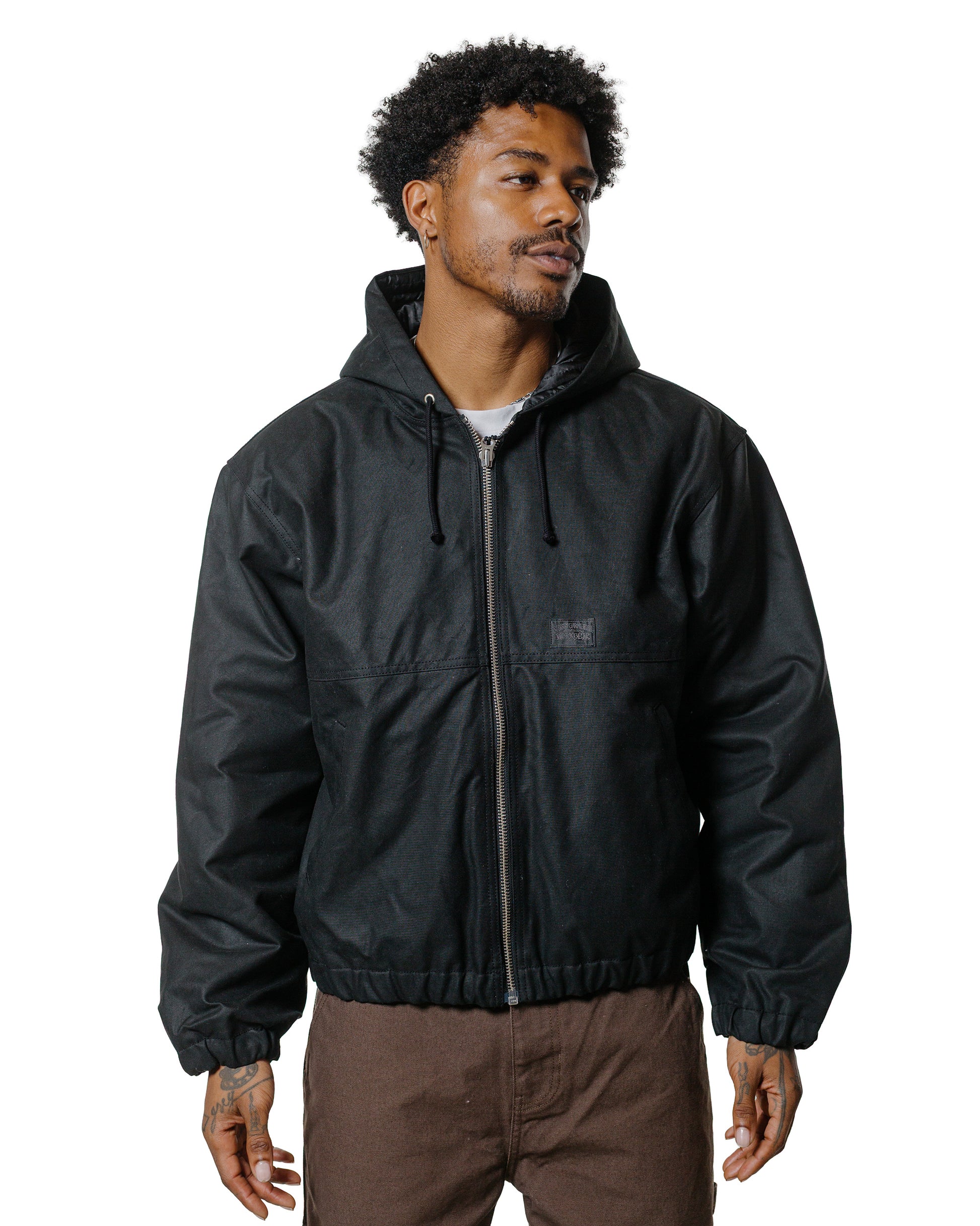 lost & found Stussy Stüssy Work Jacket Waxed Cotton Black