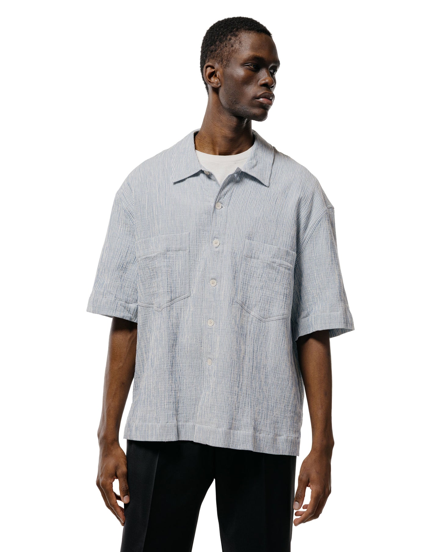 lost & found Sunflower Sunflower Adam Shirt Stripe 210 Blue