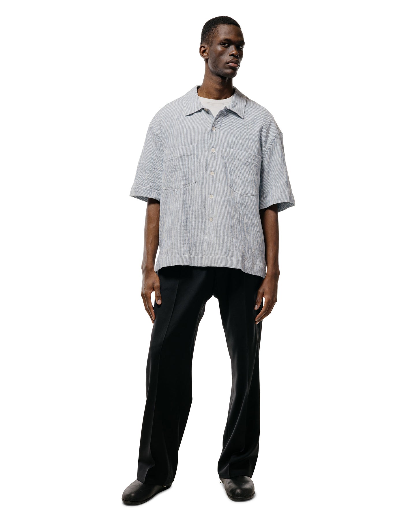 lost & found Sunflower Sunflower Adam Shirt Stripe 210 Blue