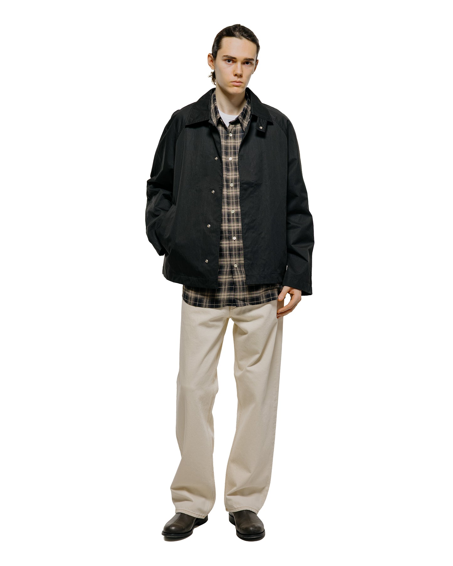 lost & found Sunflower Sunflower Short Raglan Coat 999 Black