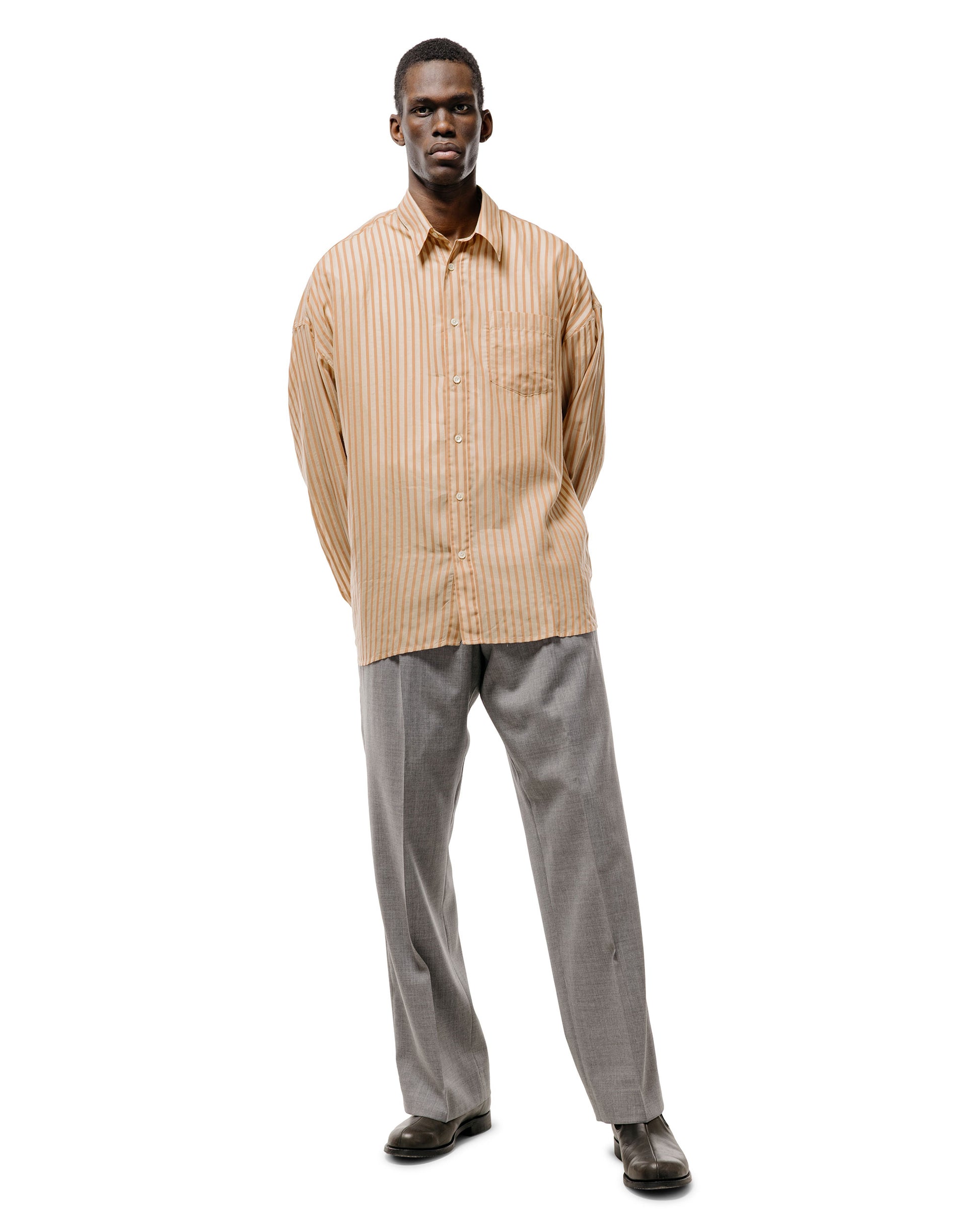 lost & found Sunflower Sunflower Wide Pleated Trouser 820 Grey Melange