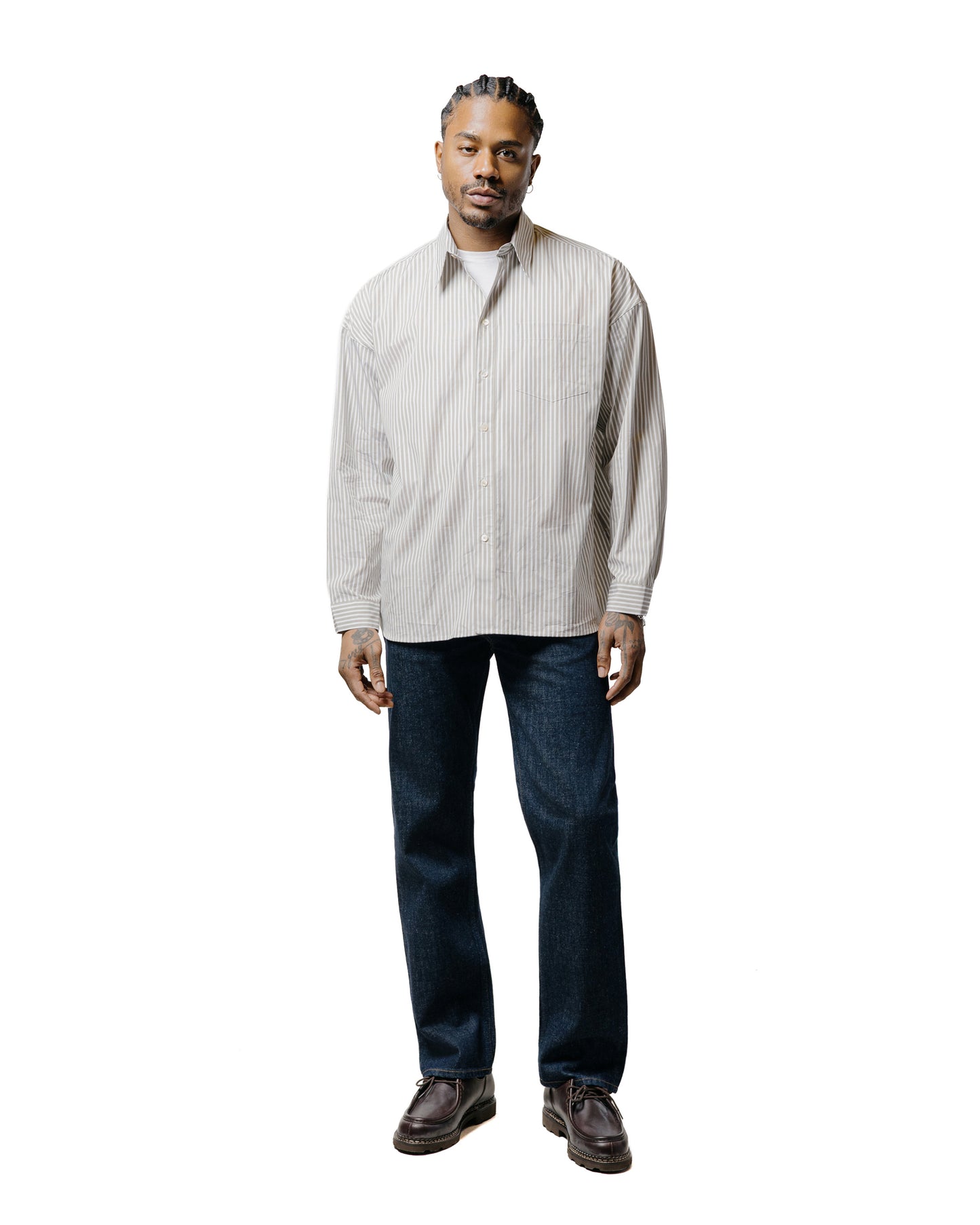 lost & found Sunflower Sunflower Stable Shirt Off White