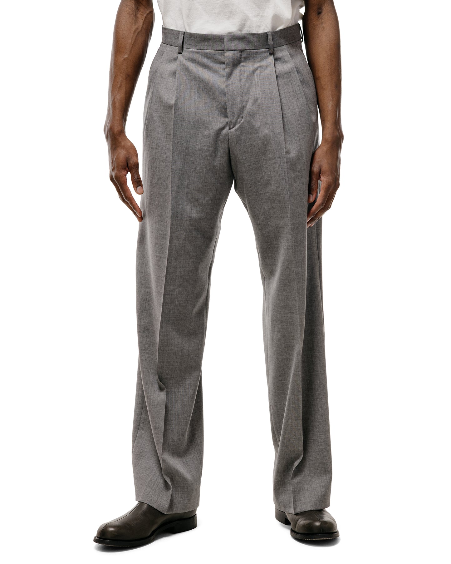 lost & found Sunflower Sunflower Wide Pleated Trouser 820 Grey Melange