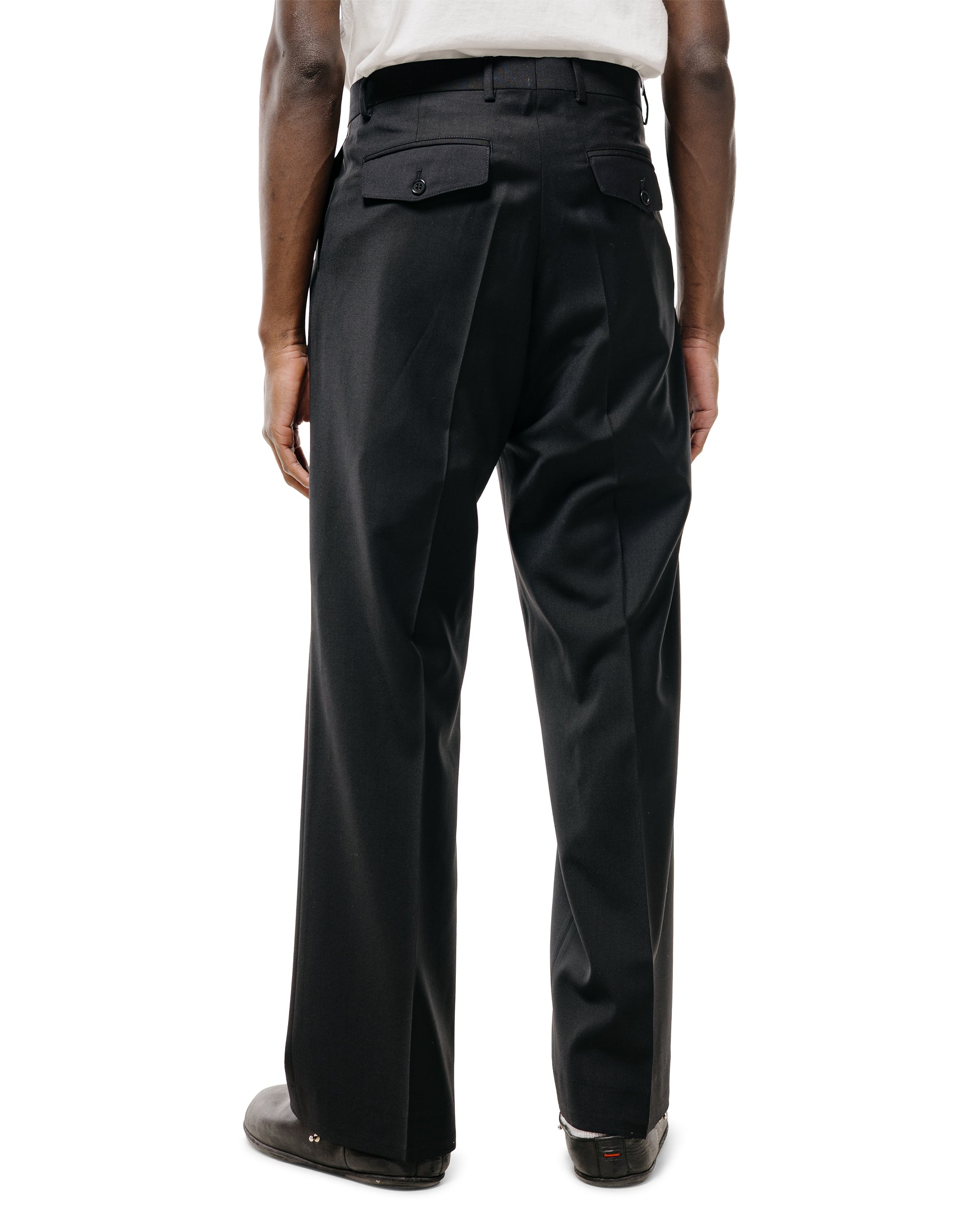 lost & found Sunflower Sunflower Wide Pleated Trouser Tropical Wool 999 Black