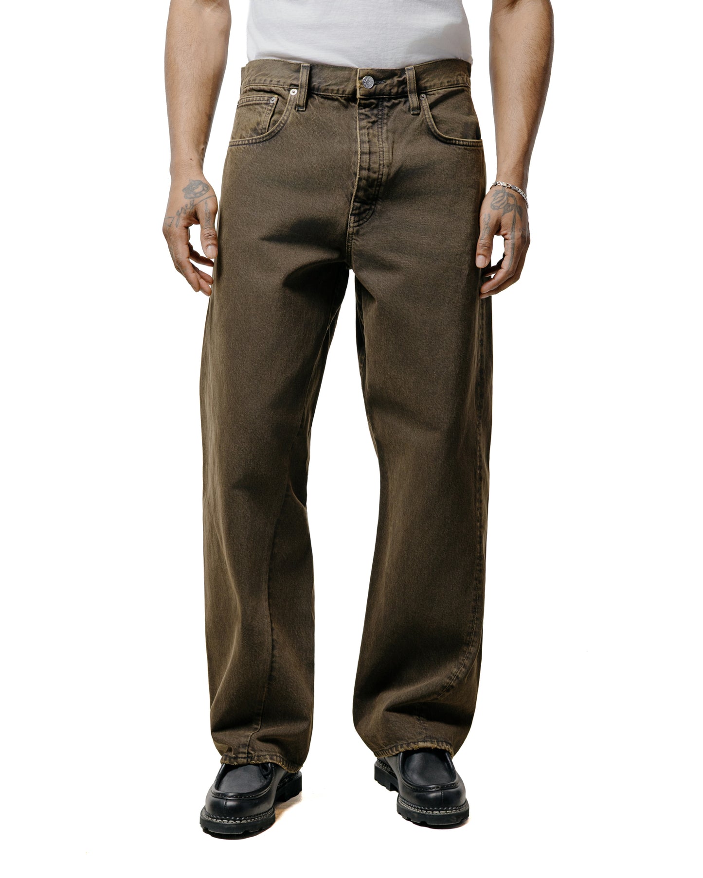 lost & found Sunflower Sunflower Wide Twist Overdyed Black Khaki