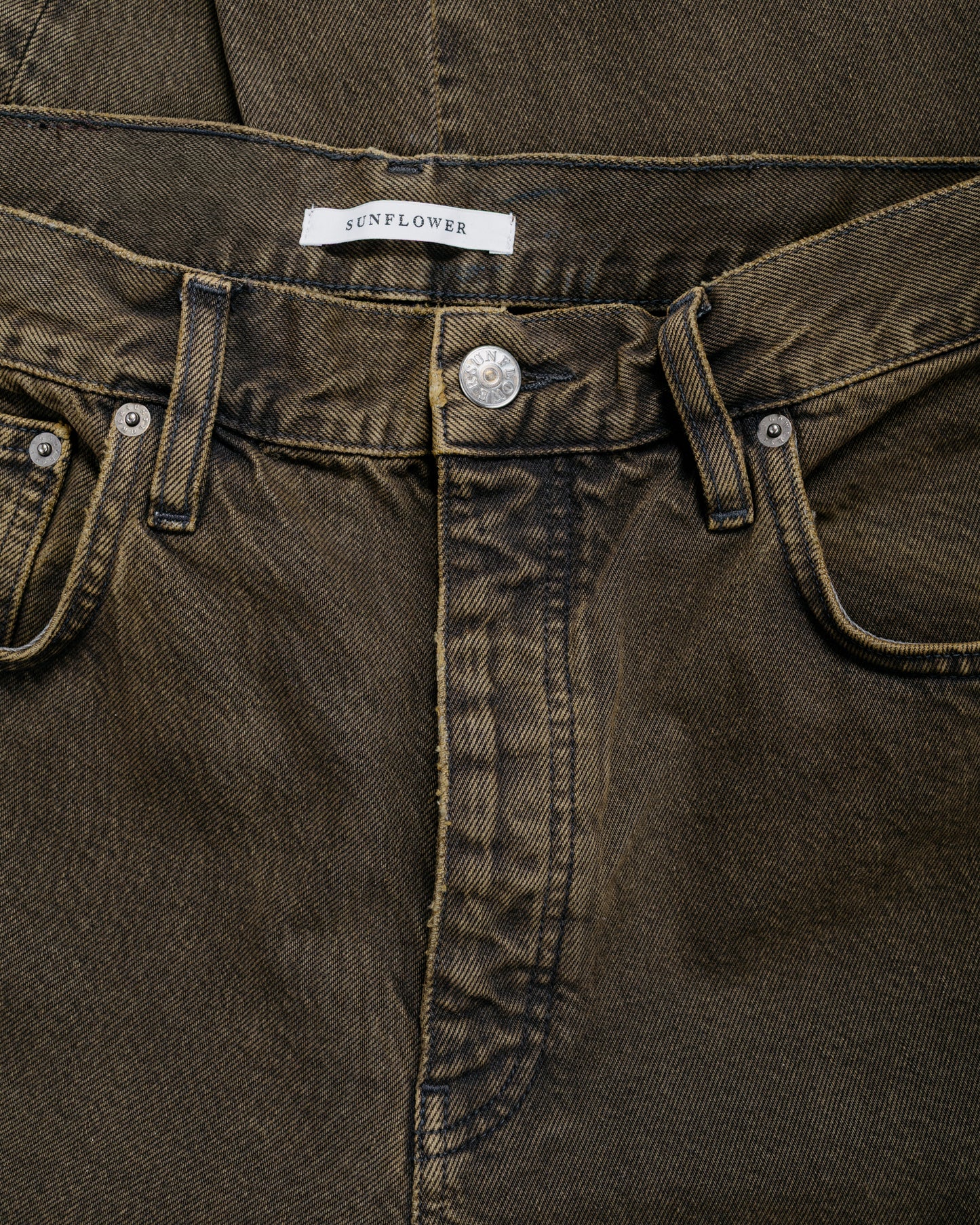 lost & found Sunflower Sunflower Wide Twist Overdyed Black Khaki