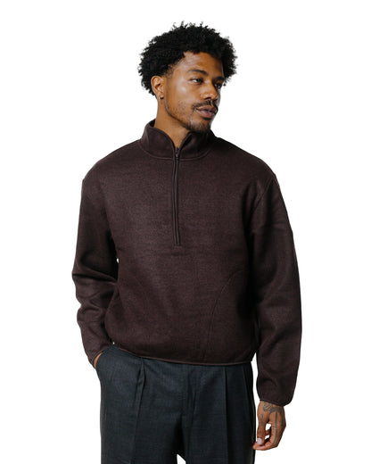 lost & found Sunflower Sunflower Wool Half Zip Brown
