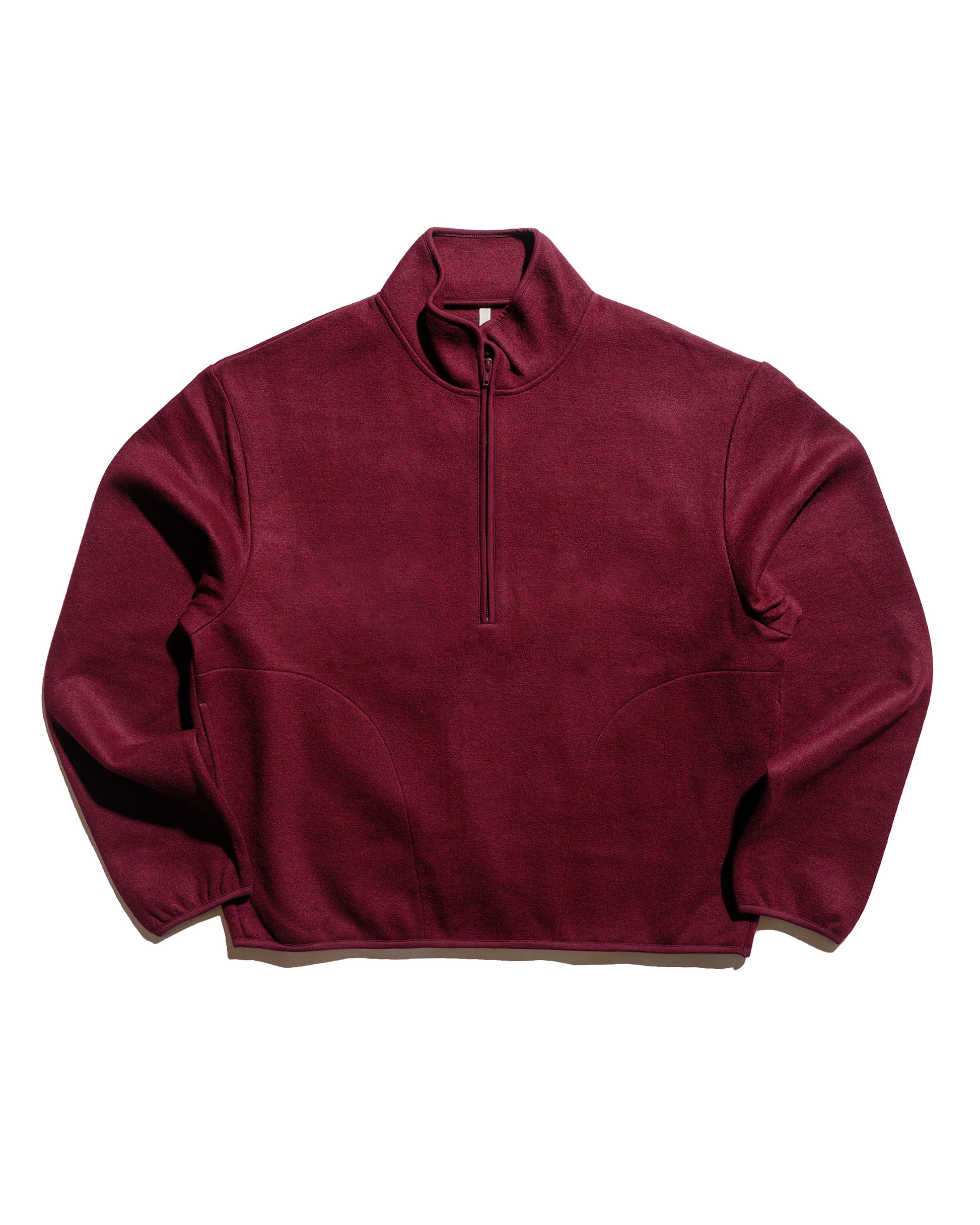lost & found Sunflower Sunflower Wool Half Zip Burgundy