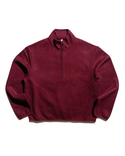 lost & found Sunflower Sunflower Wool Half Zip Burgundy