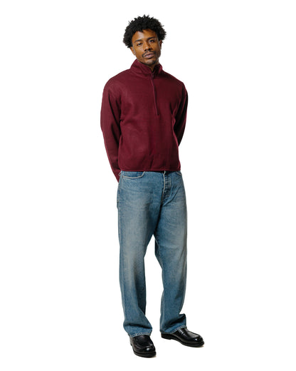 lost & found Sunflower Sunflower Wool Half Zip Burgundy