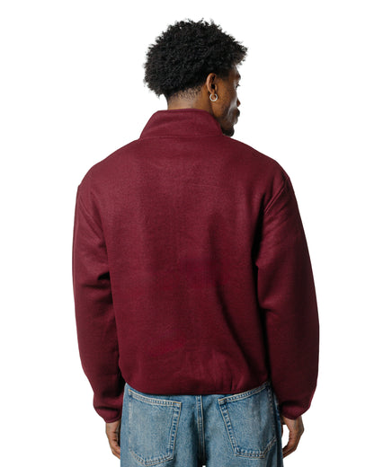 lost & found Sunflower Sunflower Wool Half Zip Burgundy