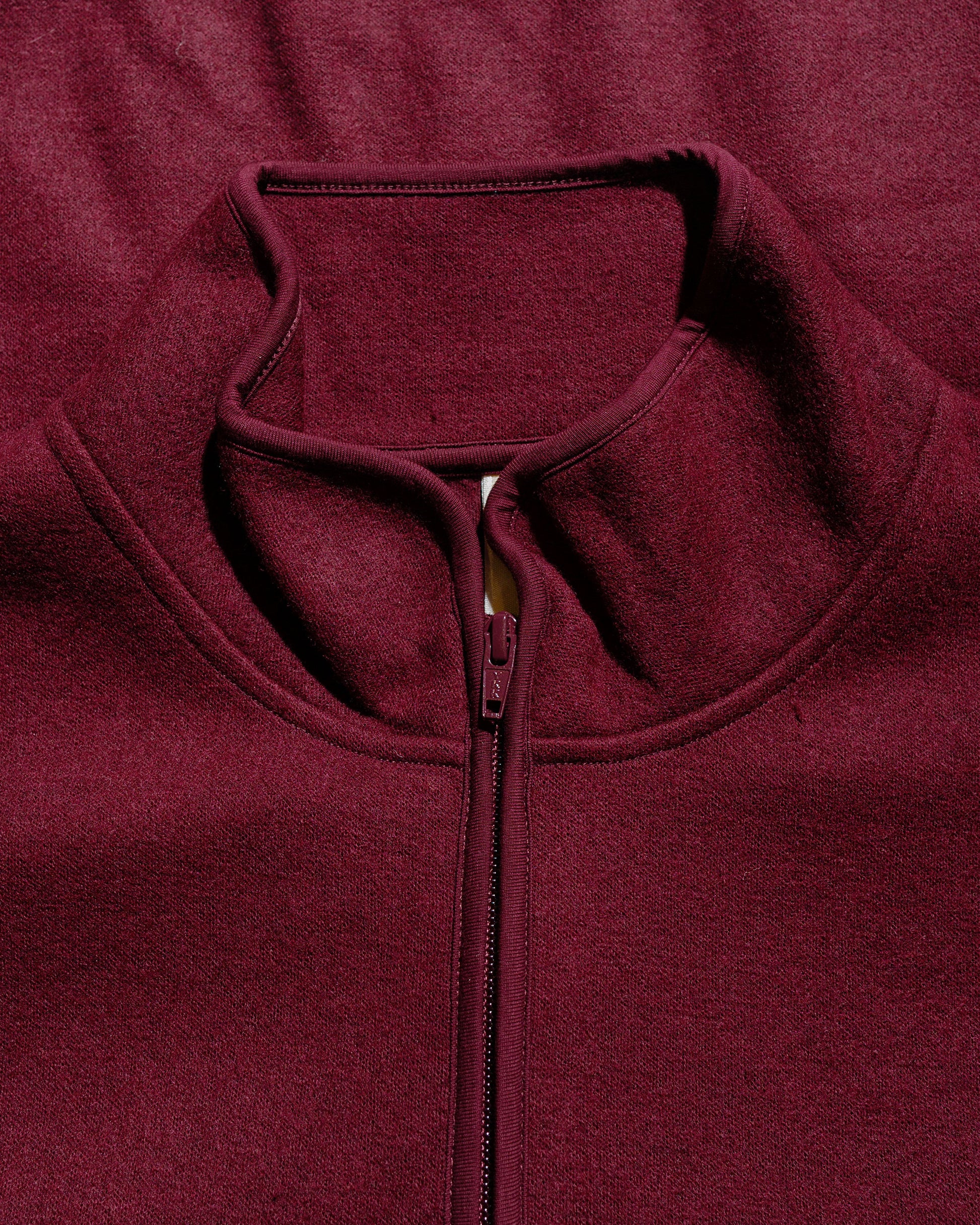 lost & found Sunflower Sunflower Wool Half Zip Burgundy