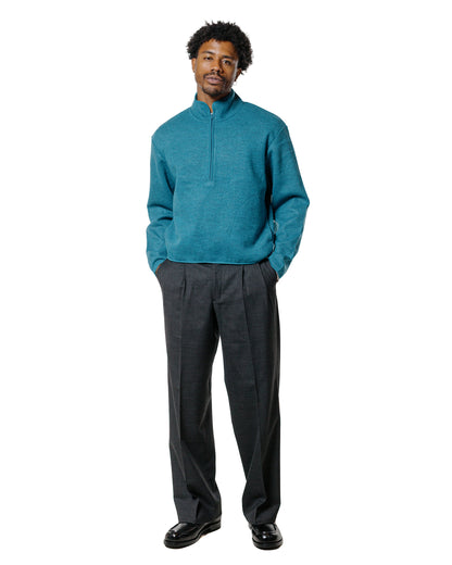 lost & found Sunflower Sunflower Wool Half Zip Ice Blue