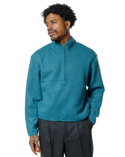lost & found Sunflower Sunflower Wool Half Zip Ice Blue