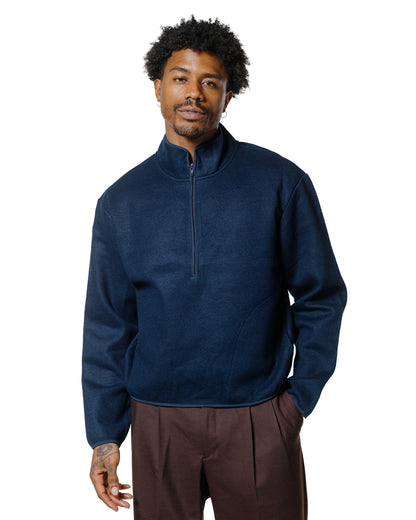 lost & found Sunflower Sunflower Wool Half Zip Navy