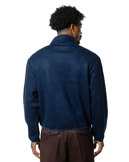 lost & found Sunflower Sunflower Wool Half Zip Navy