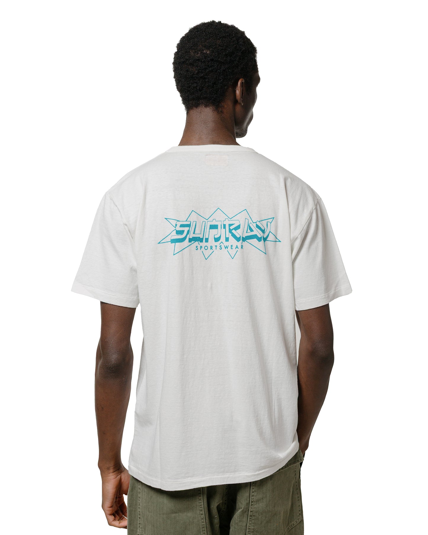 lost & found Sunray Sportswear Sunray Sportswear Frokey Celebratory Haleiwa SS Off White/Blue Print
