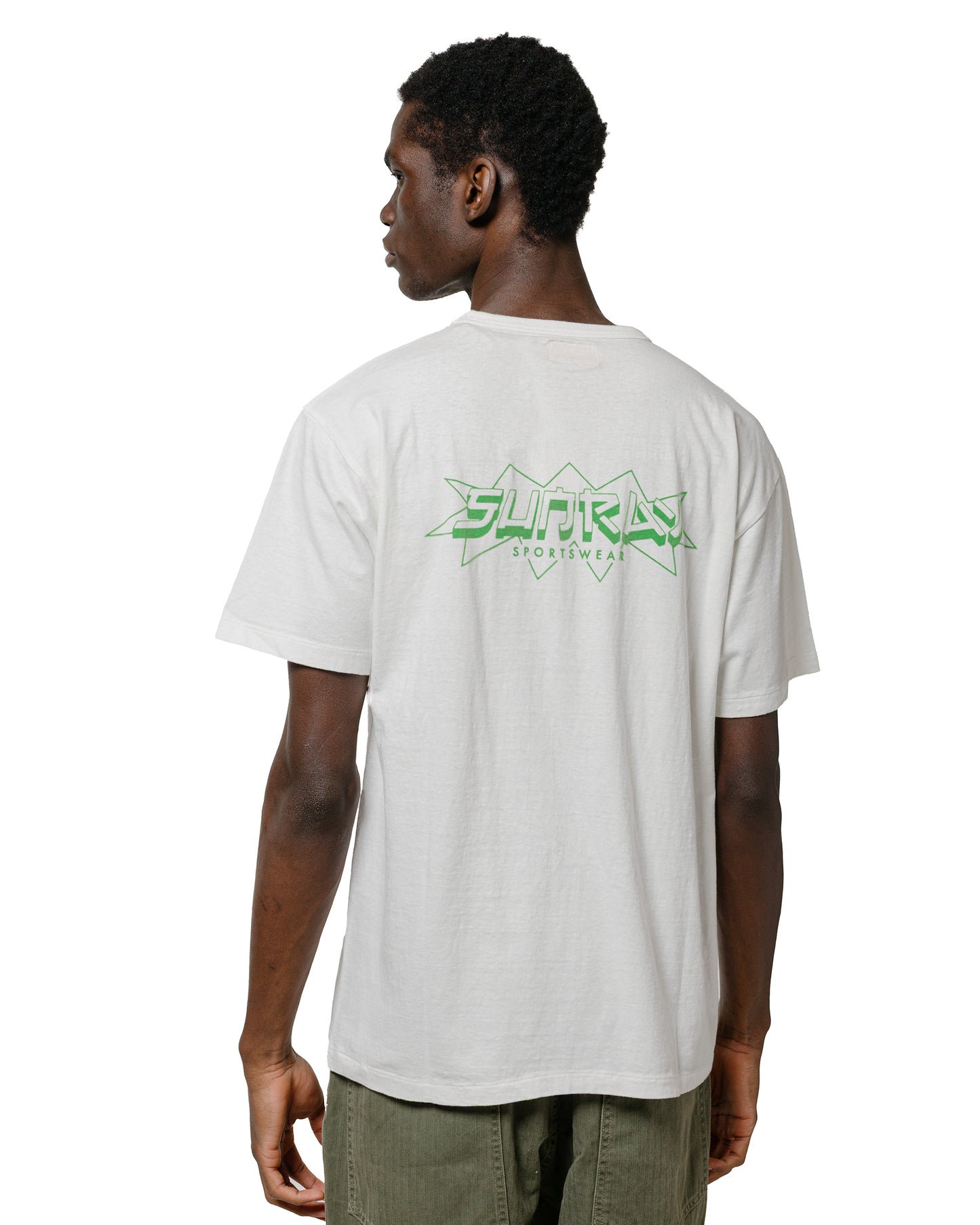 lost & found Sunray Sportswear Sunray Sportswear Frokey Celebratory Haleiwa SS Off White/Green Print