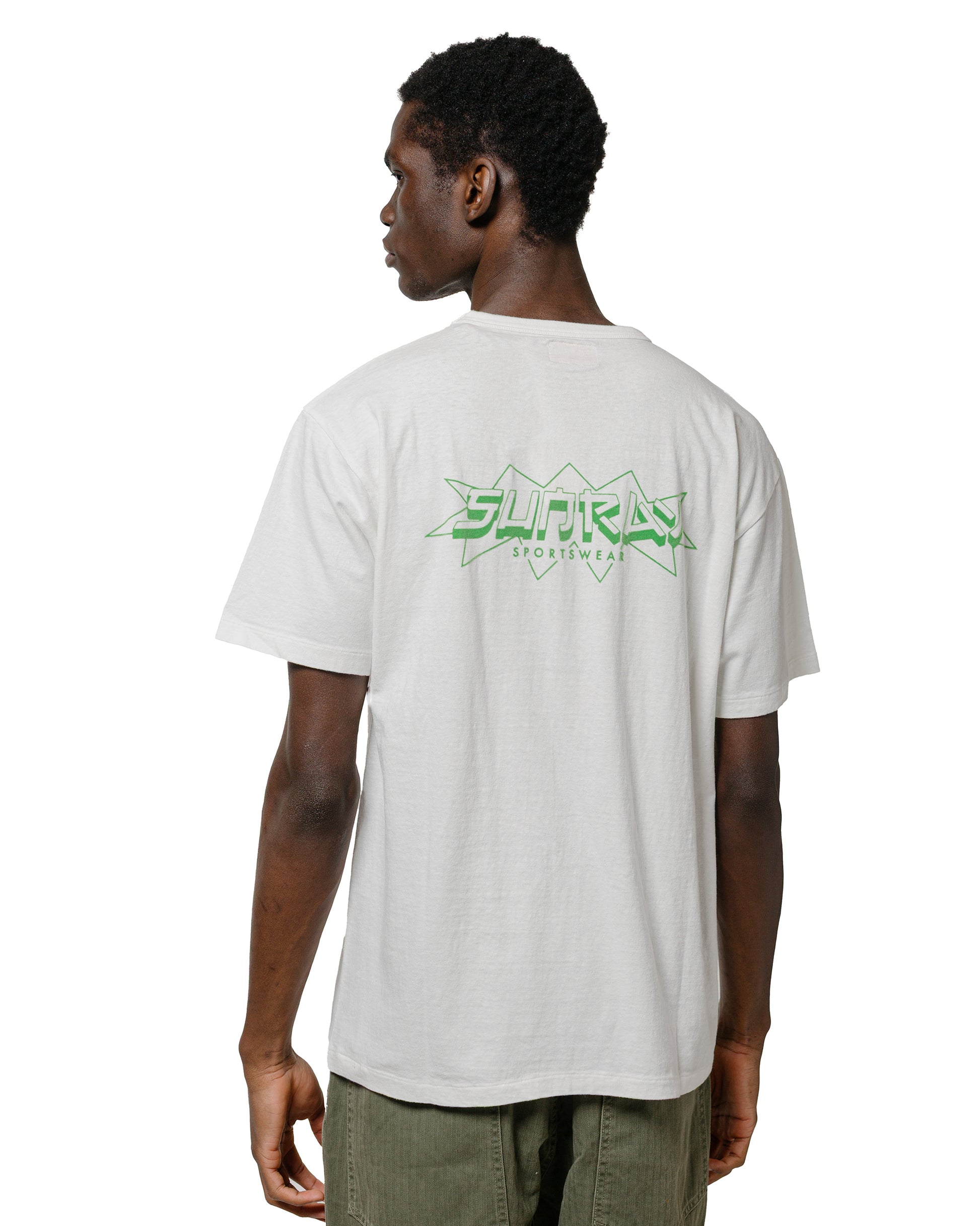 lost & found Sunray Sportswear Sunray Sportswear Frokey Celebratory Haleiwa SS Off White/Green Print