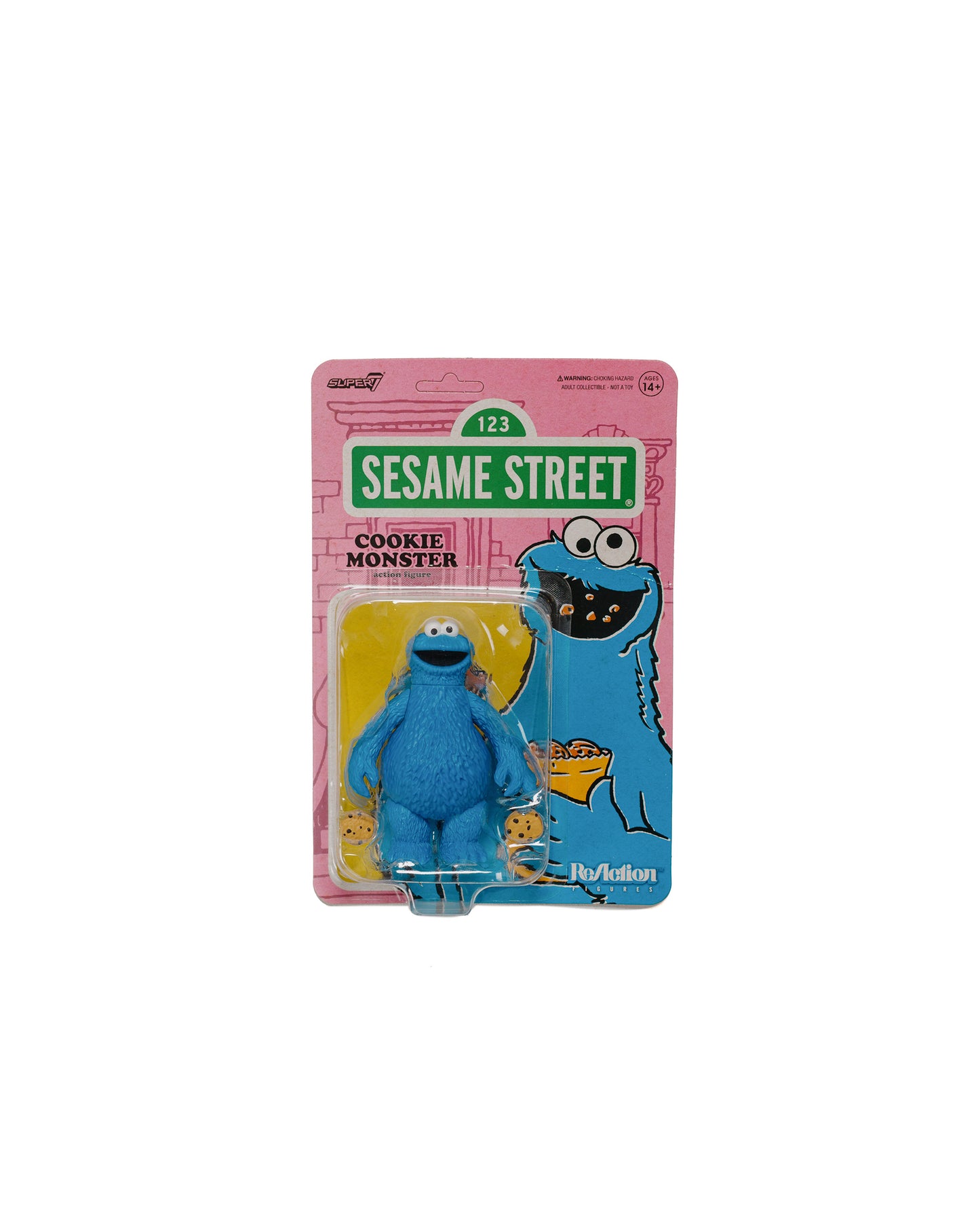 lost & found Super7 Super7 Sesame Street ReAction Figure Wave 2 'Cookie Monster'