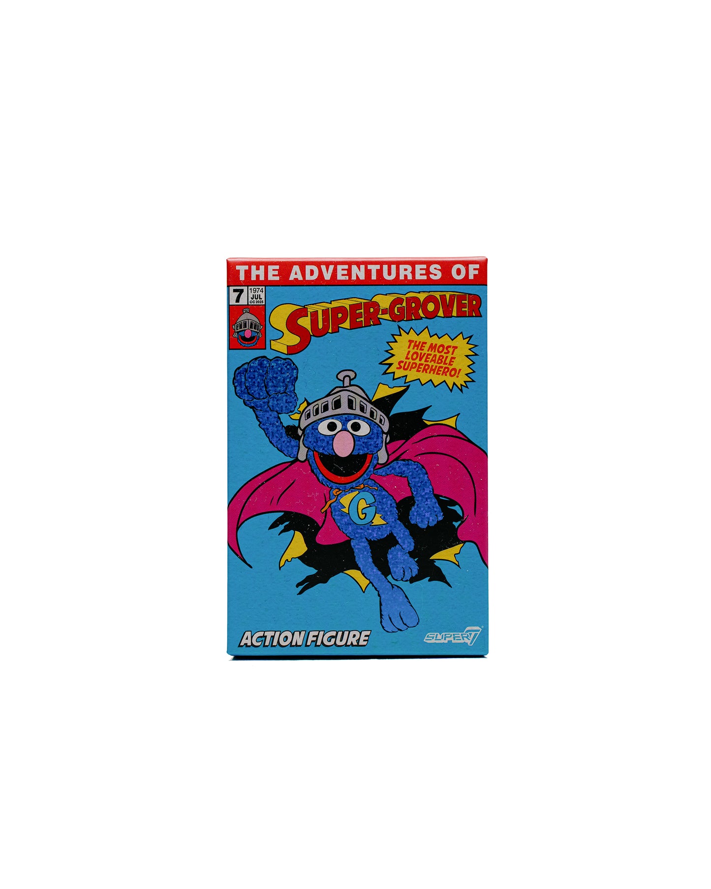lost & found Super7 Super7 Sesame Street ReAction Super Grover w/ Chase